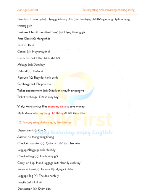 Tải FREE sách 250 Từ Vựng Tiếng Anh Chuyên Ngành Hàng Không Thông Dụng Nhất PDF 6 Tải FREE sách 250 Từ Vựng Tiếng Anh Chuyên Ngành Hàng Không Thông Dụng Nhất PDF