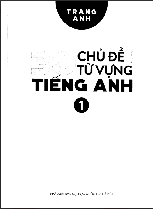 Tải FREE sách 30 Chủ Đề Từ Vựng Tiếng Anh PDF có tiếng Việt