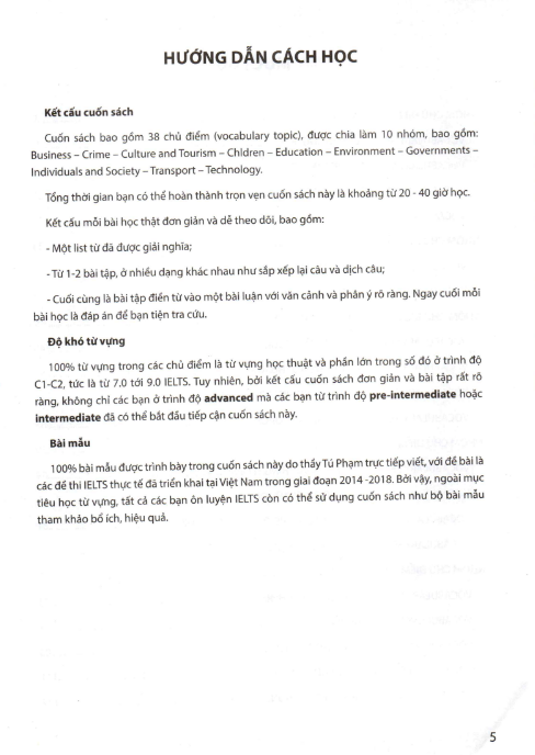 Tải FREE sách 38 Chủ Điểm Từ Vựng Thiết Yếu Cho IELTS 7 PDF 6 Tải FREE sách 38 Chủ Điểm Từ Vựng Thiết Yếu Cho IELTS 7 PDF