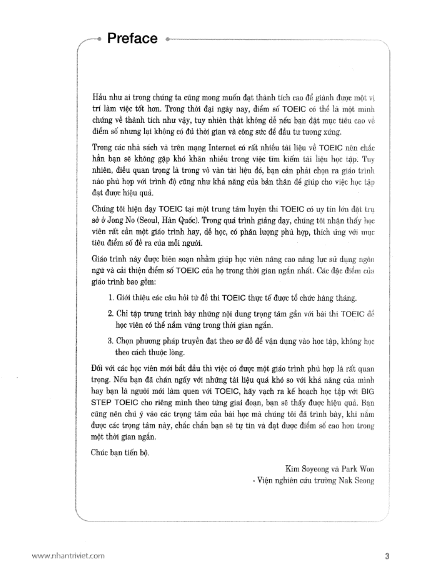 Tải FREE sách BIG STEP TOEIC 1 Ebest English PDF có tiếng Việt