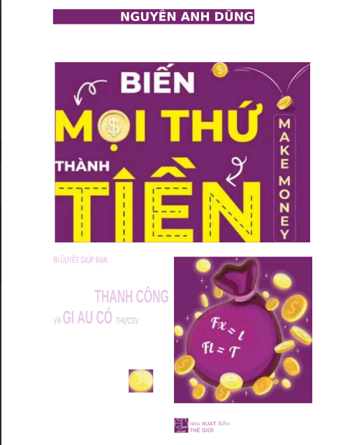 Tải FREE sách Biến Mọi Thứ Thành Tiền PDF có tiếng Việt Tải FREE sách Biến Mọi Thứ Thành Tiền PDF có tiếng Việt