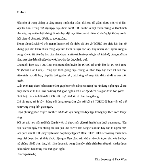 Tải FREE sách Big Step Toeic 1 PDF có tiếng Việt