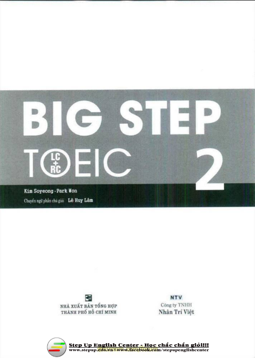 Tải FREE sách Big Step Toeic 2 PDF có tiếng Việt