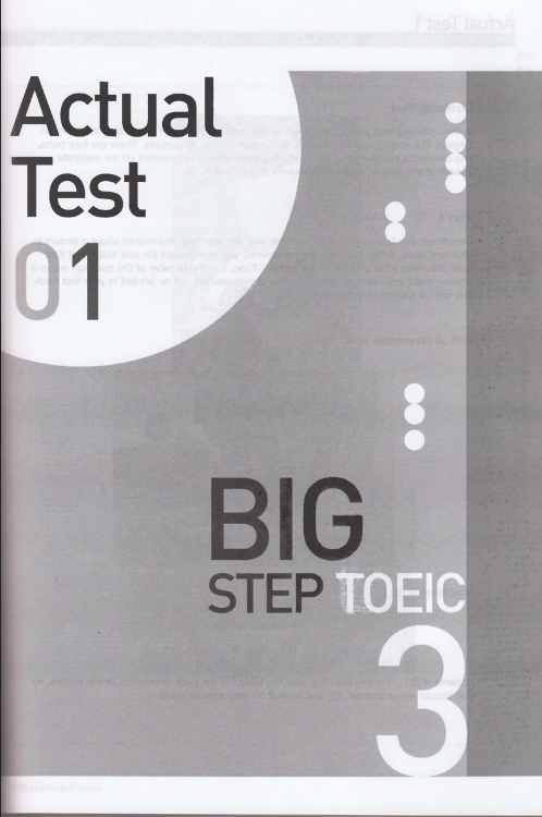 Tải FREE sách Big Step Toeic 3 Actual Test 1 PDF có tiếng Việt