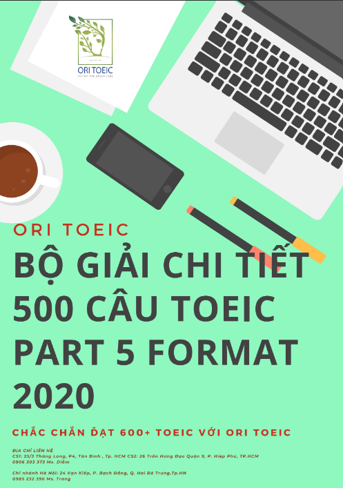 Tải FREE sách Bộ Giải Chi Tiết 500 Câu TOEIC PDF có tiếng Việt