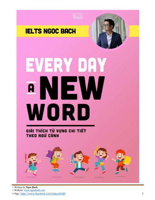 Tải FREE sách Every Day a New Word bản Song Ngữ by Ngocbach PDF