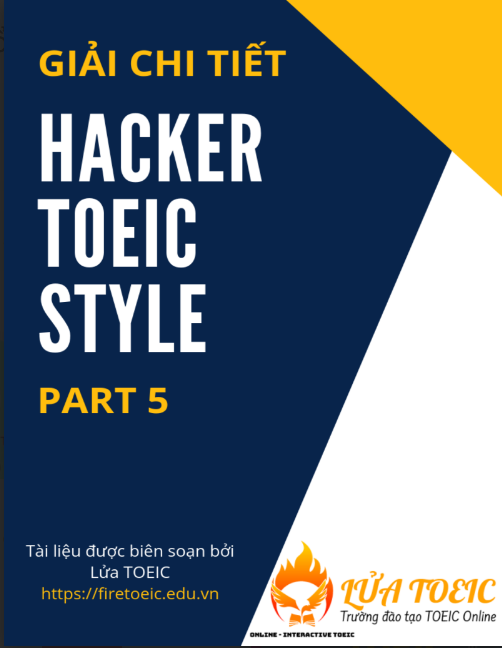 Tải FREE sách Giải Chi Tiết HACKER TOEIC STYLE PDF