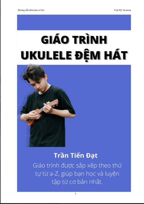 Tải FREE sách Giáo Trình UKULELE Đệm Hát PDF có tiếng Việt