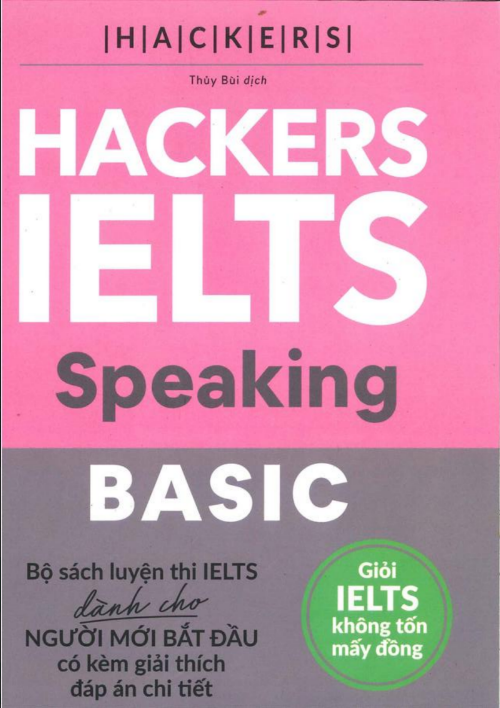 Tải FREE sách Hackers IELTS Speaking Basic PDF có tiếng Việt