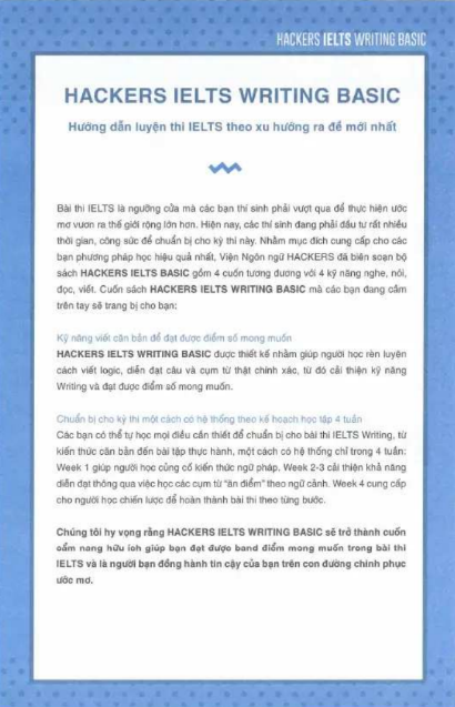 Tải FREE sách Hackers IELTS Writing Basic PDF có tiếng Việt 6 Tải FREE sách Hackers IELTS Writing Basic PDF có tiếng Việt