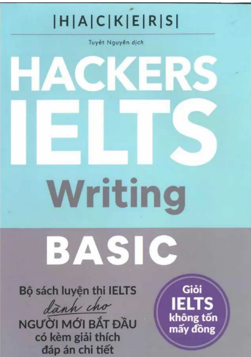 Tải FREE sách Hackers IELTS Writing Basic PDF có tiếng Việt