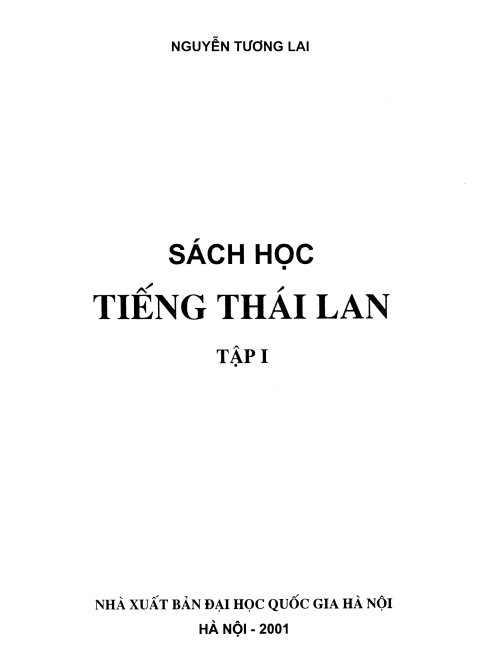 Tải FREE sách Học Tiếng Thái Lan PDF có tiếng Việt