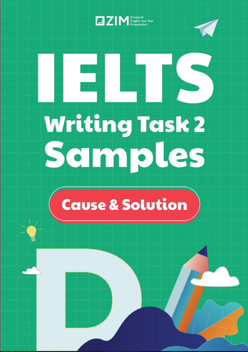 Tải FREE sách IELTS Writing Task 2 Samples Cause Solution PDF