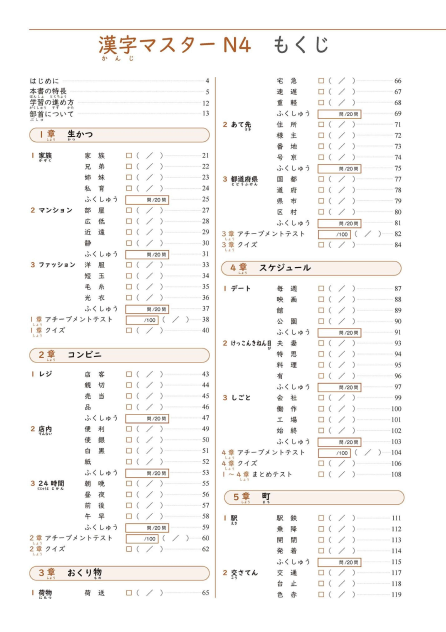 Tải FREE sách Kanji Master N4 PDF có tiếng Việt 6 Tải FREE sách Kanji Master N4 PDF có tiếng Việt