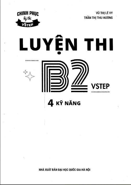 Tải FREE sách Luyện Thi VSTEP B2 4 Kỹ Năng PDF có tiếng Việt