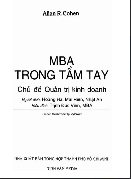 Tải FREE sách MBA Trong Tầm Tay QTKD PDF có tiếng Việt 6 Tải FREE sách MBA Trong Tầm Tay QTKD PDF có tiếng Việt