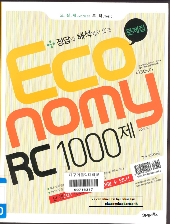 Tai FREE sach TOEIC Economy RC 1000 Volume 1 PDF co tieng Viet