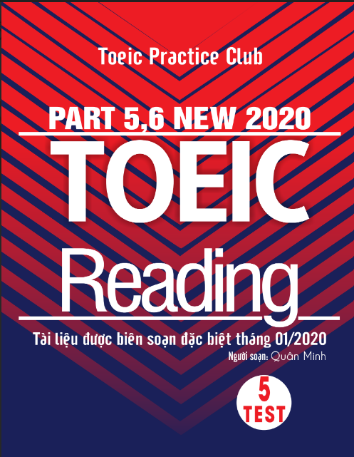 Tải FREE sách TOEIC Reading NEW 2020 PDF có tiếng Việt