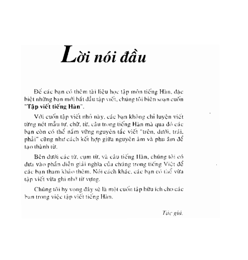 Tải FREE sách Tập Viết Tiếng Hàn Quốc PDF có tiếng Việt