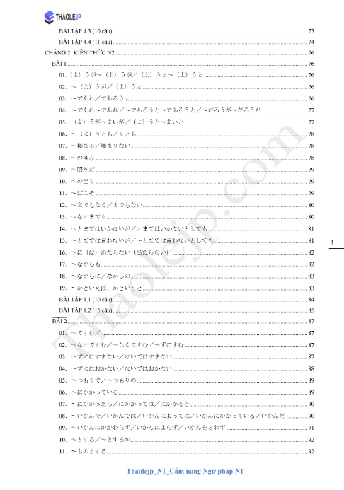 Sách Thaolejp N1 Cẩm Nang Ngữ Pháp N1 PDF có tiếng Việt 6 Sách Thaolejp N1 Cam Nang Ngu Phap N1 PDF có tiếng Việt