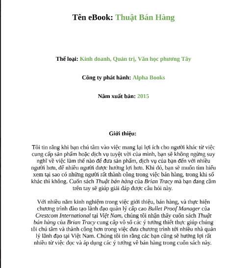 Tải FREE sách Thuật Bán Hàng PDF có tiếng Việt 7 Tải FREE sách Thuật Bán Hàng PDF có tiếng Việt