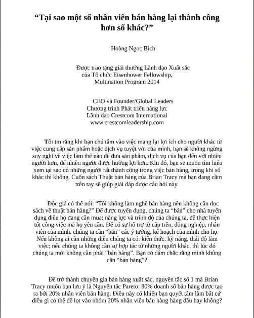 Tải FREE sách Thuật Bán Hàng PDF có tiếng Việt 6 Tải FREE sách Thuật Bán Hàng PDF có tiếng Việt