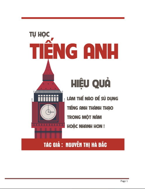 Tải FREE sách Tự Học Tiếng Anh Hà Bắc PDF có tiếng Việt