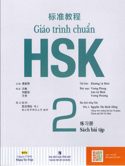 Tải Giáo trình chuẩn HSK 2 Sách Bài Tập PDF có tiếng Việt
