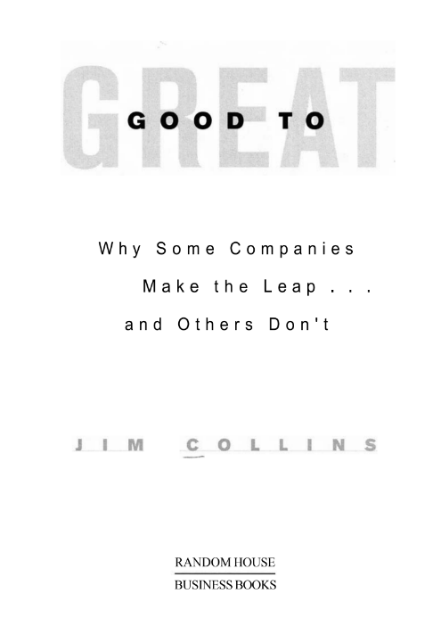 Tải sách Good To Great - Jim Collins PDF