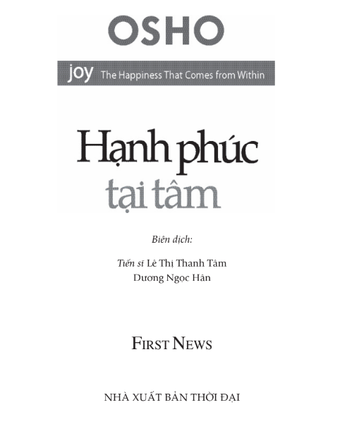 Tải sách Hạnh Phúc Tại Tâm PDF có tiếng Việt