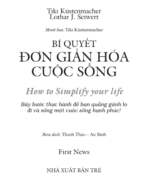 Tải sách How to Simplify Your Life PDF có tiếng Việt
