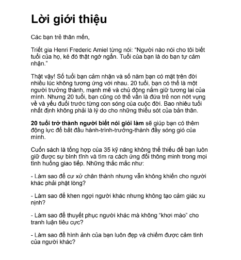 Sách 20 Tuổi Trở Thành Người Biết Nói, Giỏi Làm PDF tải FREE 7 Sách 20 Tuổi Trở Thành Người Biết Nói, Giỏi Làm PDF tải FREE