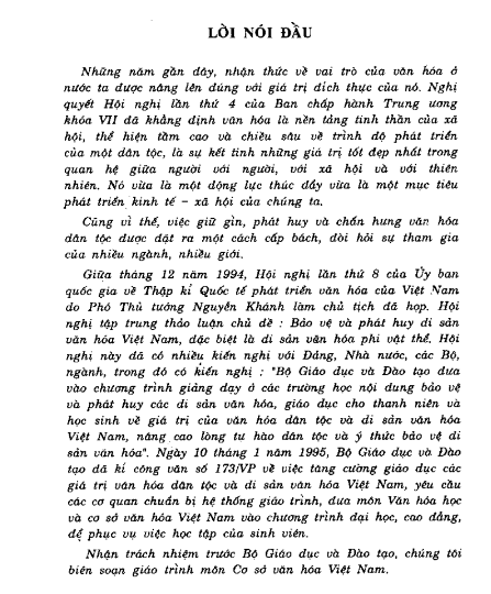 Sách Cơ Sở Văn Hóa Việt Nam PDF tải FREE