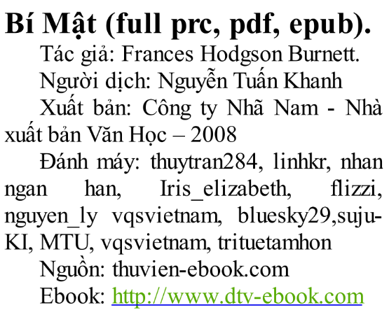 Sách Khu Vườn Bí Mật PDF có tiếng Việt tải FREE 7 Sách Khu Vườn Bí Mật PDF có tiếng Việt tải FREE