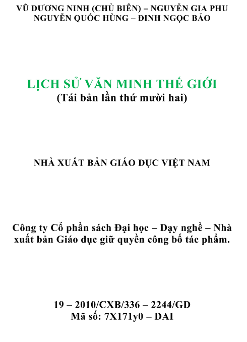 Sách Lịch Sử Văn Minh Thế Giới PDF tải FREE 7 Sách Lịch Sử Văn Minh Thế Giới PDF tải FREE