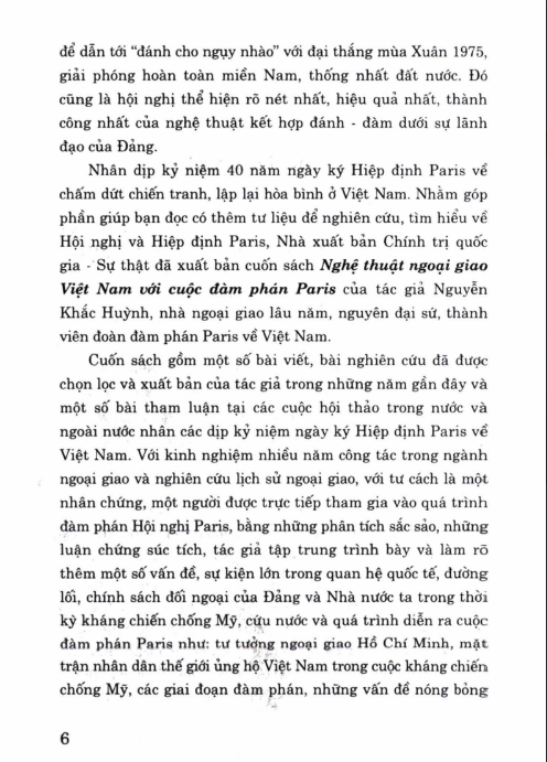 Sách Nghệ Thuật Ngoại Giao Việt Nam Với Cuộc Đàm Phán Paris PDF tải FREE 6 Sách Nghệ Thuật Ngoại Giao Việt Nam Với Cuộc Đàm Phán Paris PDF tải FREE