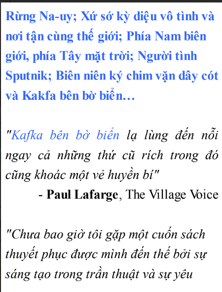 Tải FREE sách Bên Bờ Biển - Haruki Murakami PDF có tiếng Việt