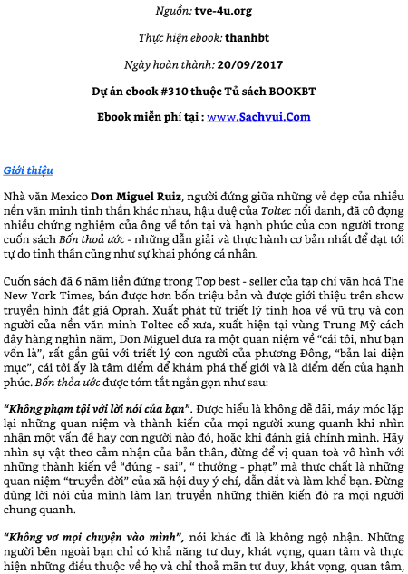 Tải FREE sách Bốn Thỏa Ước - Don Miguel Ruiz PDF có tiếng Việt 6 Tải FREE sách Bốn Thỏa Ước - Don Miguel Ruiz PDF có tiếng Việt