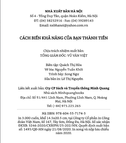 Tải FREE sách Cách Biến Khả Năng Của Bạn Thành Tiền PDF có tiếng Việt 7 Tải FREE sách Cách Biến Khả Năng Của Bạn Thành Tiền PDF có tiếng Việt