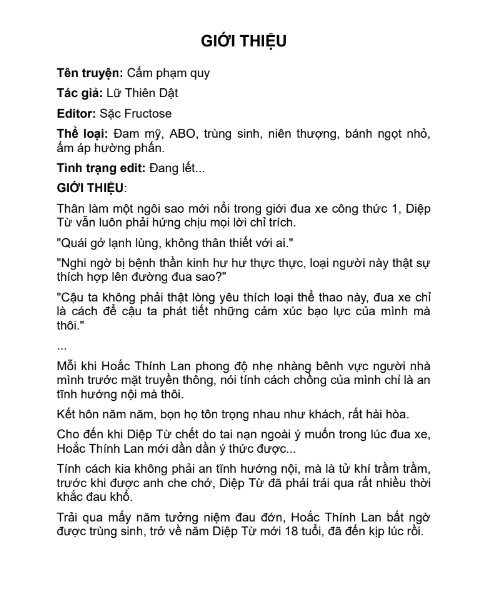 Tải FREE sách Cấm Phạm Quy - Lữ Thiên Dật PDF