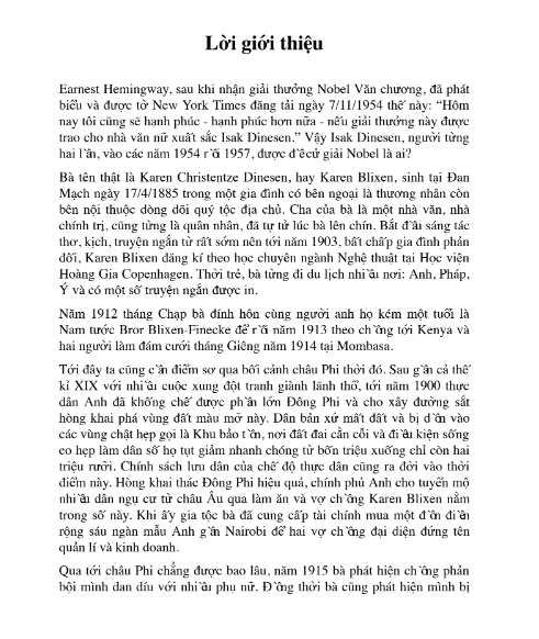 Tải FREE sách Châu Phi Nghìn Trùng - Isak Dinesen PDF 7 Tải FREE sách Châu Phi Nghìn Trùng - Isak Dinesen PDF