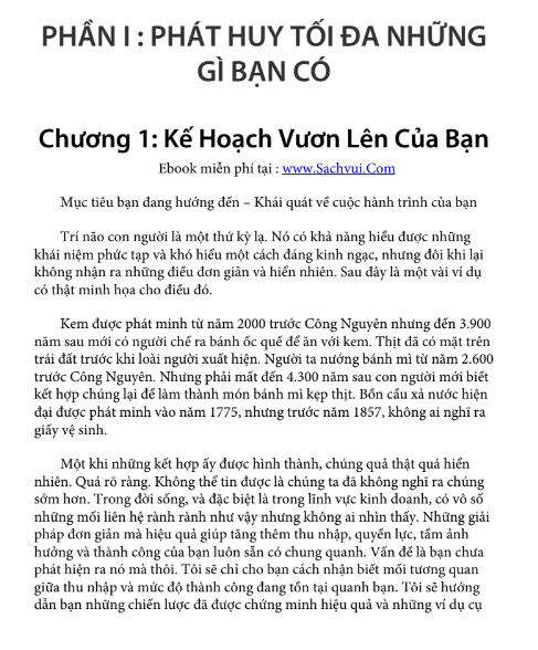 Tải FREE sách Đạt Kết Quả Tối Đa Từ Những Gì Bạn Có PDF có tiếng Việt