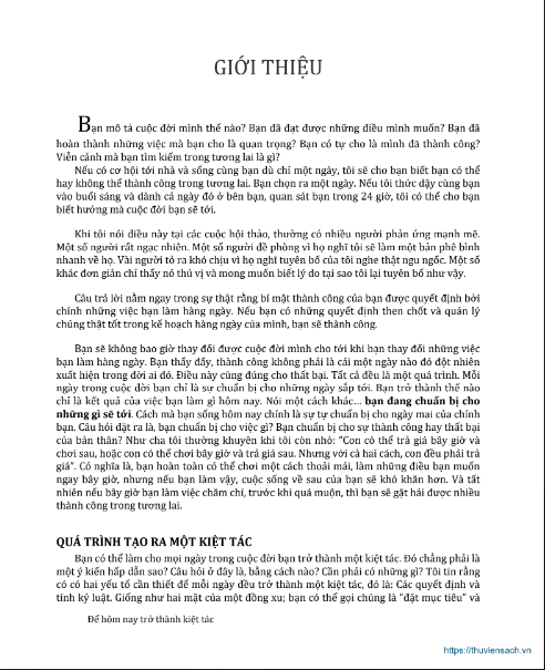 Tải FREE sách Để Hôm Nay Trở Thành Kiệt Tác PDF có tiếng Việt 7 Tải FREE sách Để Hôm Nay Trở Thành Kiệt Tác PDF có tiếng Việt