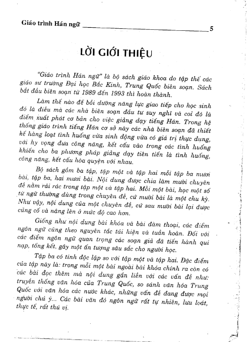 Tải FREE sách Giáo Trình Hán Ngữ Bộ Mới Tập 1 PDF có tiếng Việt