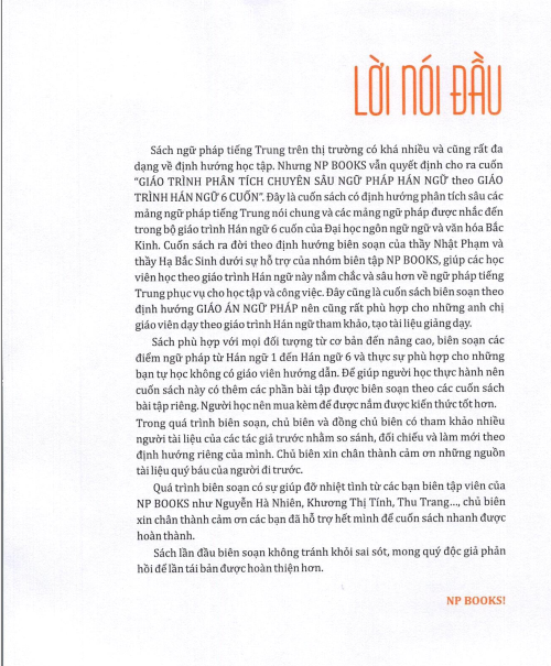 Tải FREE sách Giáo Trình Phân Tích Chuyên Sâu Ngữ Pháp Theo Giáo Trình Hán Ngữ 6 Cuốn PDF