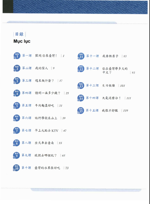 Tải FREE sách Giáo Trình Tiếng Trung Đương Đại Sách Bài Tập 1 PDF