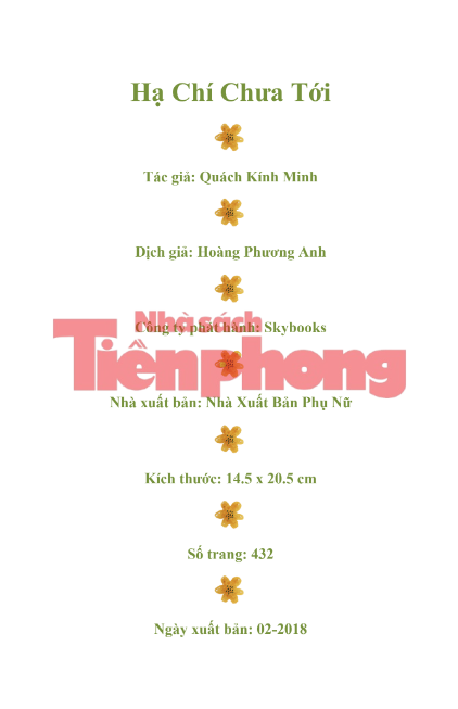 Tải FREE sách Hạ Chí Chưa Tới PDF - Tác Giả Quách Kính Minh