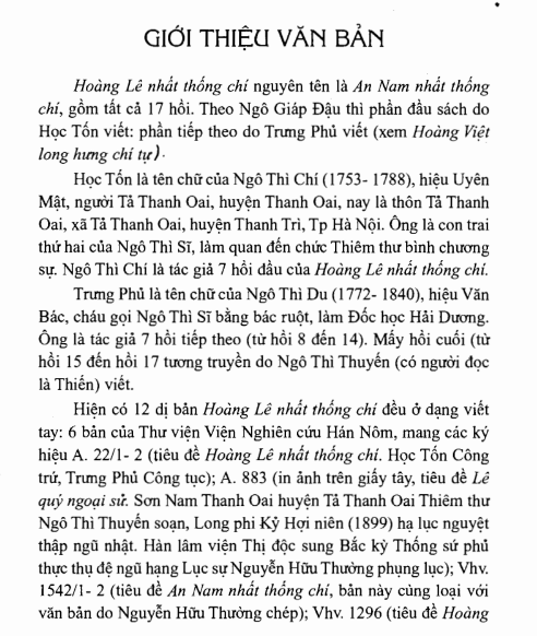 Tải FREE sách Hoàng Lê Nhất Thống Chí PDF