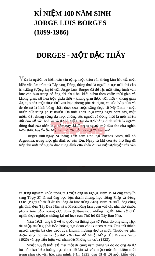 Tải FREE sách Jorge Luis Borges – Tuyển Tập PDF 7 Tải FREE sách Jorge Luis Borges – Tuyển Tập PDF