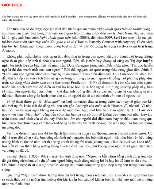 Tải FREE sách Kết Giao Tinh Tế PDF có tiếng Việt